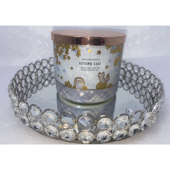 Bath & Body Works Autumn Chai 3wick 14.5 oz Candle - Picture 1 of 4